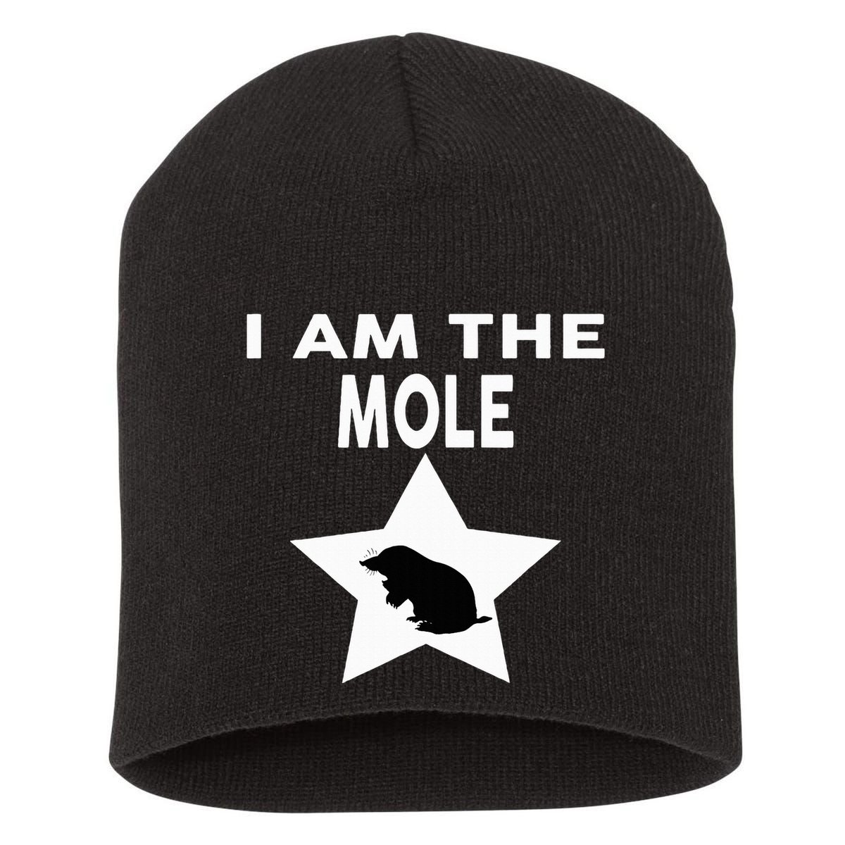 I Am The Mole T Funny Mole Short Acrylic Beanie