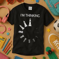 I Am Thinking Chess Pieces I’m Thinking Chess Player Kids T-Shirt