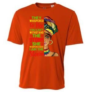 I Am The Storm Juneteenth Black History Month Gift Cooling Performance Crew T-Shirt