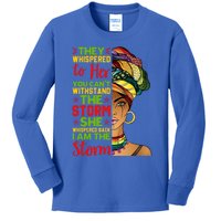 I Am The Storm Juneteenth Black History Month Gift Kids Long Sleeve Shirt