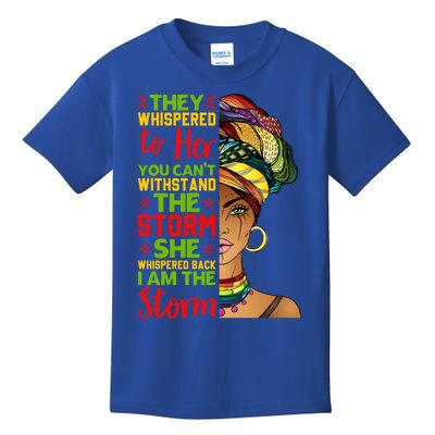 I Am The Storm Juneteenth Black History Month Gift Kids T-Shirt