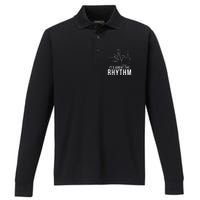 Its About The Rhythm Cardiology Nurse Gifts Heart Ekg Performance Long Sleeve Polo