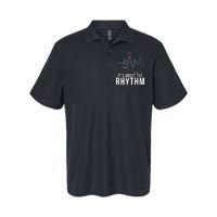 Its About The Rhythm Cardiology Nurse Gifts Heart Ekg Softstyle Adult Sport Polo