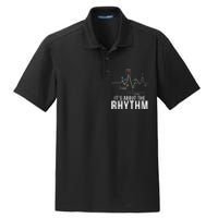 Its About The Rhythm Cardiology Nurse Gifts Heart Ekg Dry Zone Grid Polo