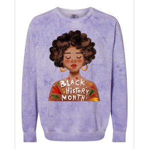 I Am The Strong African Queen Black History Month Meaningful Gift Colorblast Crewneck Sweatshirt