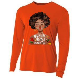 I Am The Strong African Queen Black History Month Meaningful Gift Cooling Performance Long Sleeve Crew