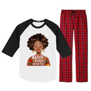 I Am The Strong African Queen Black History Month Meaningful Gift Raglan Sleeve Pajama Set