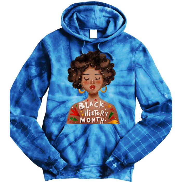 I Am The Strong African Queen Black History Month Meaningful Gift Tie Dye Hoodie