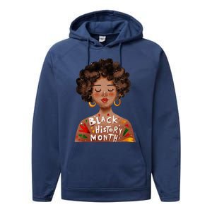 I Am The Strong African Queen Black History Month Meaningful Gift Performance Fleece Hoodie