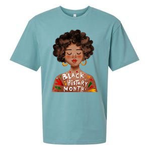 I Am The Strong African Queen Black History Month Meaningful Gift Sueded Cloud Jersey T-Shirt