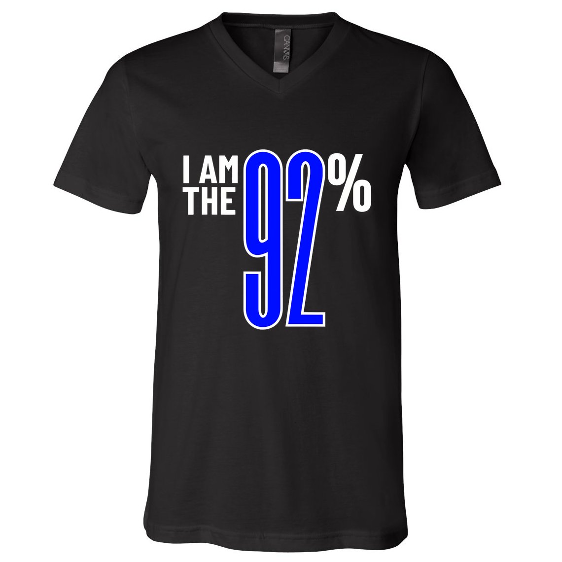 I Am The 92% Club Black Women Vote Black Women We Are Tired V-Neck T-Shirt