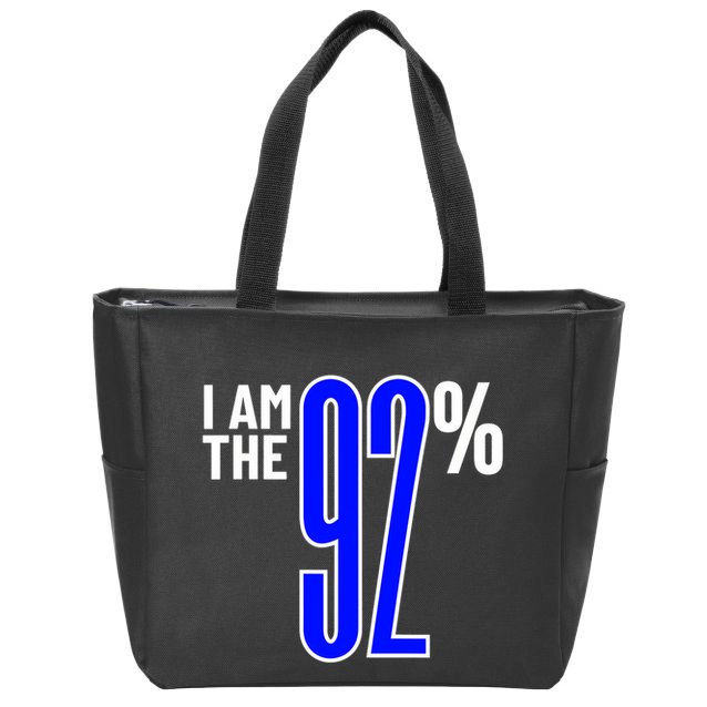 I Am The 92% Club Black Women Vote Black Women We Are Tired Zip Tote Bag