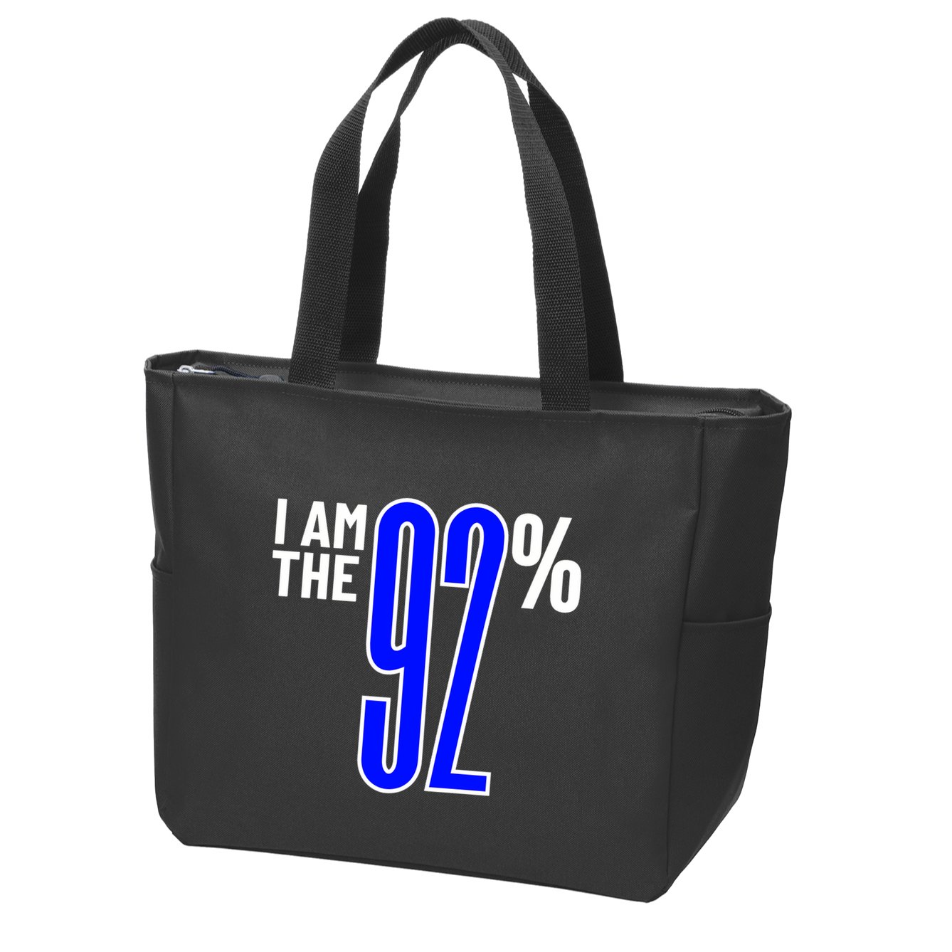 I Am The 92% Club Black Women Vote Black Women We Are Tired Zip Tote Bag