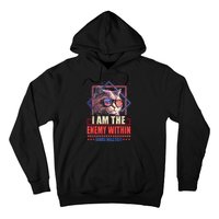 I Am The Enemy Within Harris Walz 2024 Usa Vote Cat Lovers Hoodie