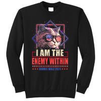 I Am The Enemy Within Harris Walz 2024 Usa Vote Cat Lovers Sweatshirt