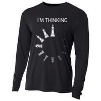 I Am Thinking Chess Pieces Im Thinking Chess Player Lover Cooling Performance Long Sleeve Crew