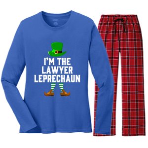 I Am The Lawyer Leprechaun Giftst Patricks Day Tee Gift Women's Long Sleeve Flannel Pajama Set 