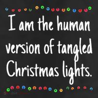 I Am The Human Version Of Tangled Christmas Lights  Cool Comfort Performance Bucket Hat