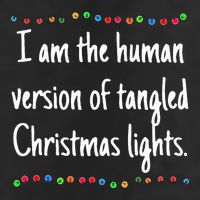 I Am The Human Version Of Tangled Christmas Lights  Adult Drive Performance Visor