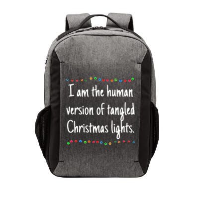 I Am The Human Version Of Tangled Christmas Lights  Vector Backpack