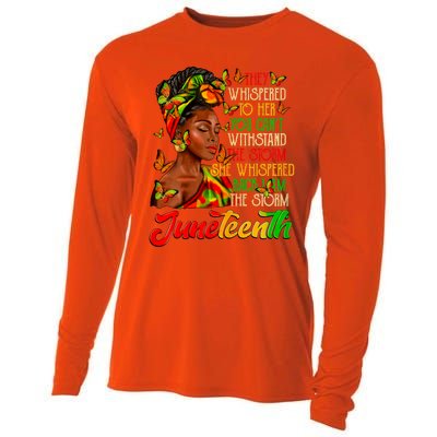 I Am The Storm Black Women Black History Cooling Performance Long Sleeve Crew