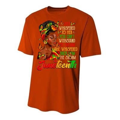 I Am The Storm Black Women Black History Performance Sprint T-Shirt