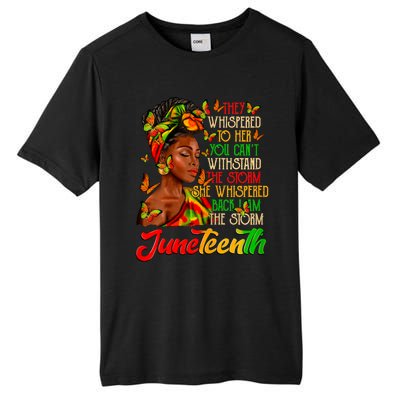 I Am The Storm Black Women Black History Tall Fusion ChromaSoft Performance T-Shirt