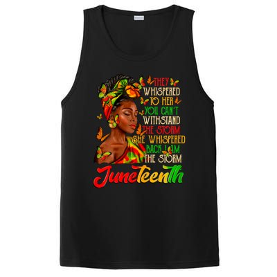 I Am The Storm Black Women Black History PosiCharge Competitor Tank