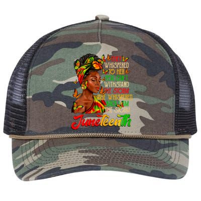 I Am The Storm Black Women Black History Retro Rope Trucker Hat Cap