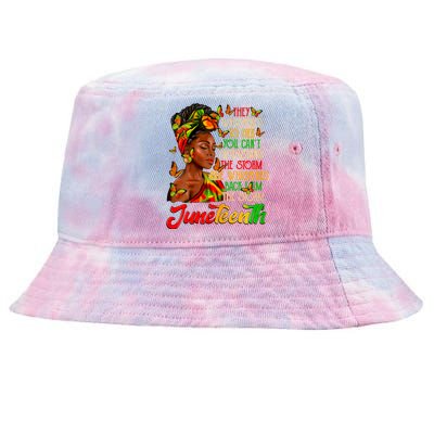 I Am The Storm Black Women Black History Tie-Dyed Bucket Hat