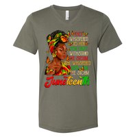 I Am The Storm Black Women Black History V-Neck T-Shirt