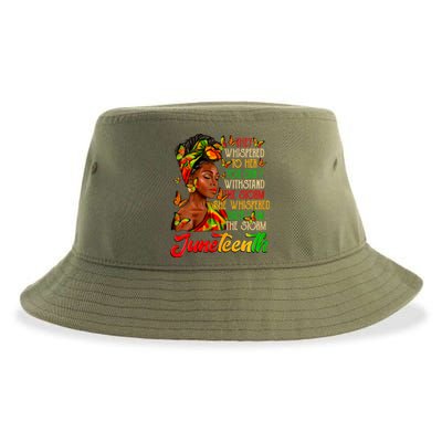 I Am The Storm Black Women Black History Sustainable Bucket Hat