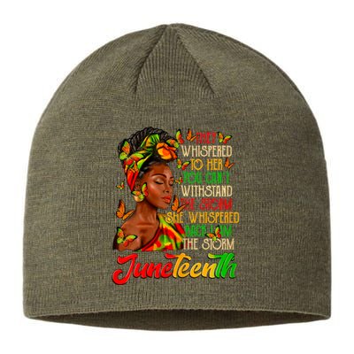 I Am The Storm Black Women Black History Sustainable Beanie