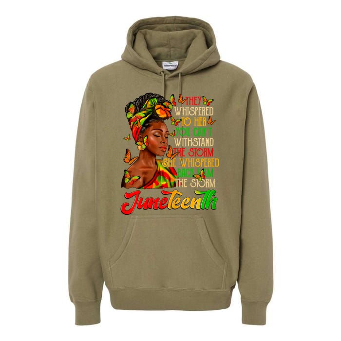 I Am The Storm Black Women Black History Premium Hoodie