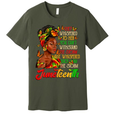 I Am The Storm Black Women Black History Premium T-Shirt