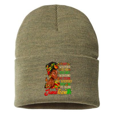 I Am The Storm Black Women Black History Sustainable Knit Beanie