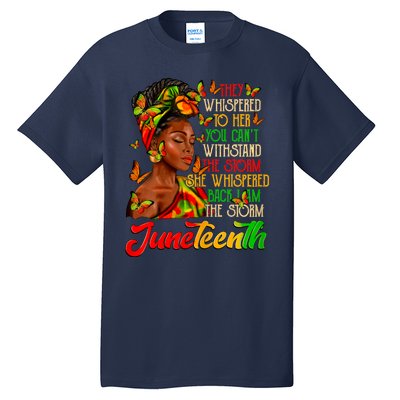 I Am The Storm Black Women Black History Tall T-Shirt