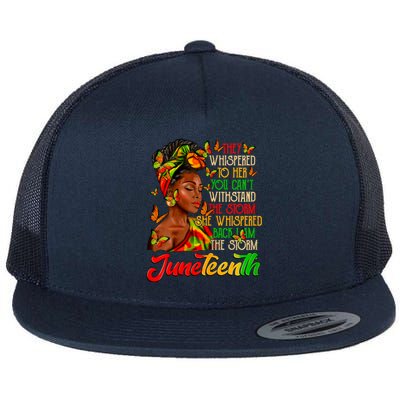 I Am The Storm Black Women Black History Flat Bill Trucker Hat