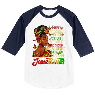 I Am The Storm Black Women Black History Baseball Sleeve Shirt