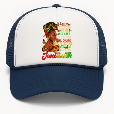 I Am The Storm Black Women Black History Trucker Hat