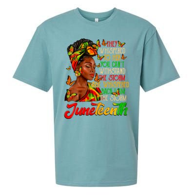 I Am The Storm Black Women Black History Sueded Cloud Jersey T-Shirt