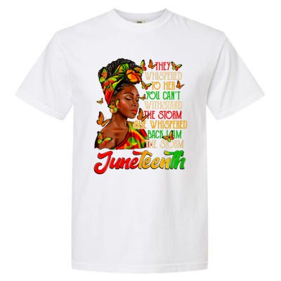 I Am The Storm Black Women Black History Garment-Dyed Heavyweight T-Shirt