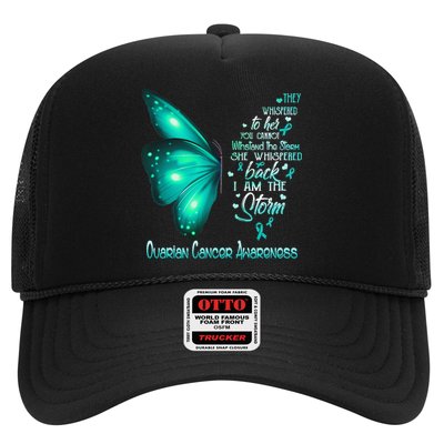 I Am The Storm Ovarian Cancer Awareness Butterfly Trucker Hat