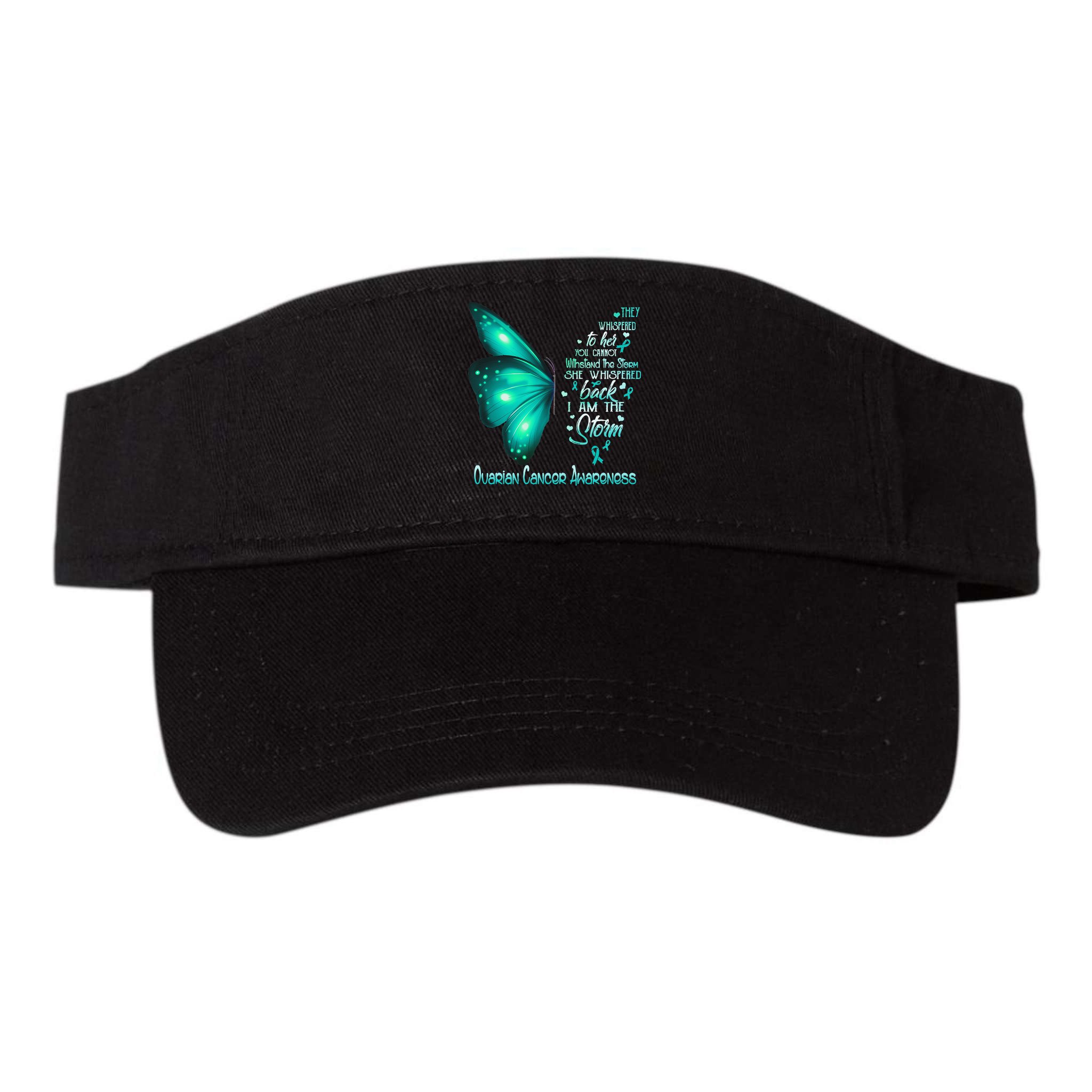 I Am The Storm Ovarian Cancer Awareness Butterfly Visor