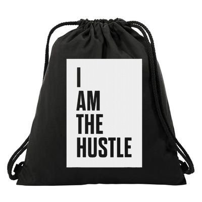 I Am The Hustle Drawstring Bag
