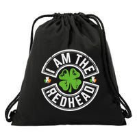 I Am The Redhead Dibs On The Redhead Funny St Patricks Day Drawstring Bag