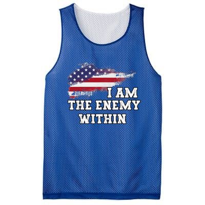 I Am The Enemy Within Mesh Reversible Basketball Jersey Tank