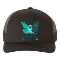 I Am The Storm Ovarian Cancer Awareness Teal Butterfly Yupoong Adult 5-Panel Trucker Hat