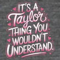 Its A Taylor Thing You Wouldnt Understand Short Acrylic Beanie
