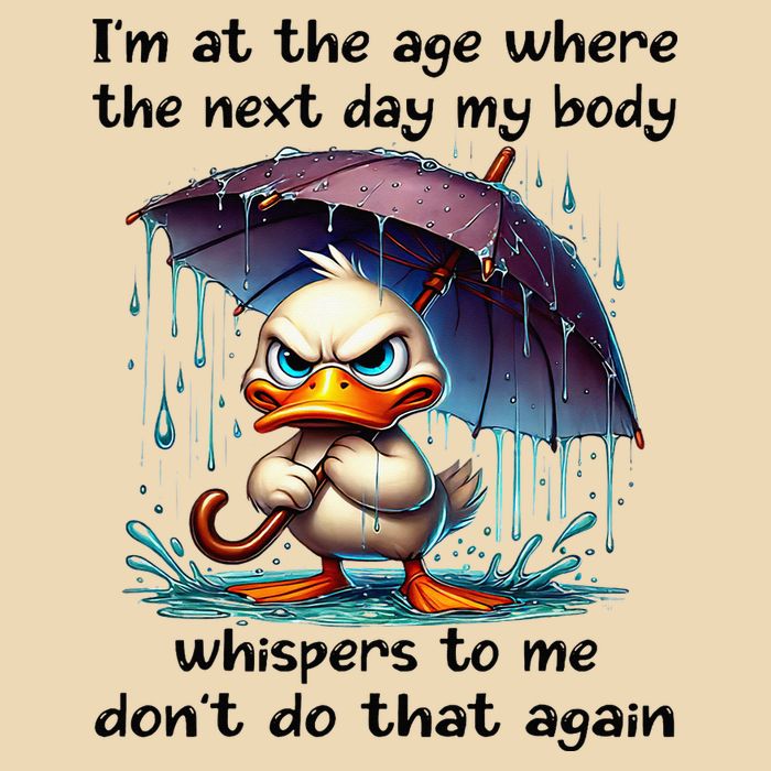 I'm At The Age Where The Next Day My Body Whispers To Me Zip Tote Bag